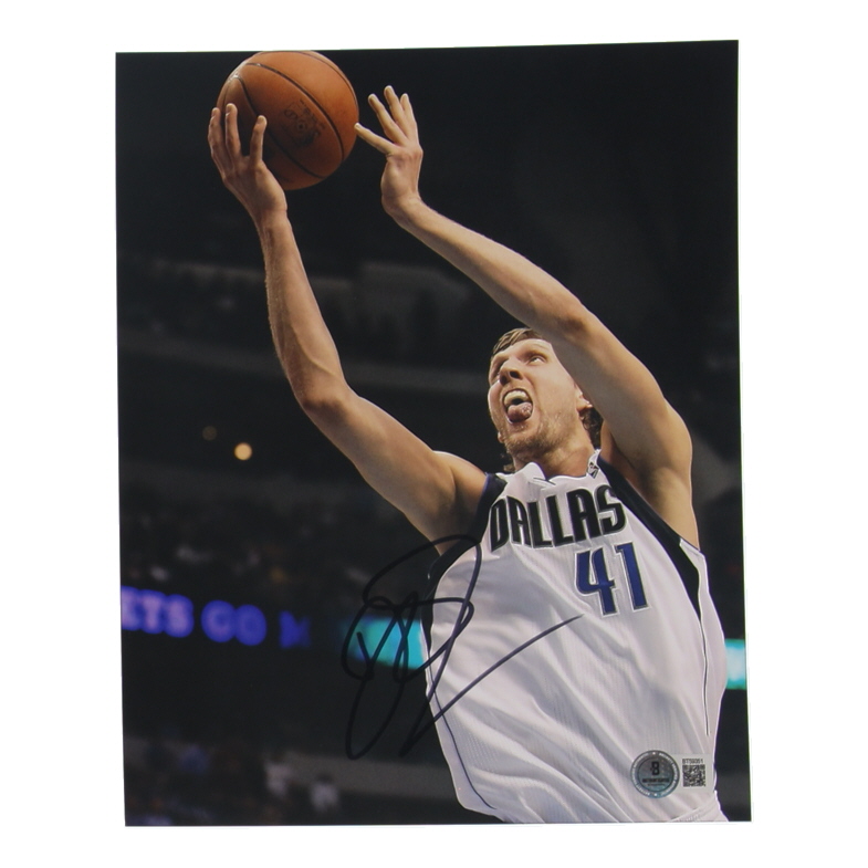 Dirk Nowitzki Signed Mavericks 8x10 Photo (Beckett) at PristineAuction.com Dirk Nowitzki Signed Mavericks 8x10 Photo (Beckett) at PristineAuction.com