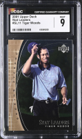 Tiger Woods 2001 Upper Deck Stat Leaders #SL11 (CGC 9) at PristineAuction.com