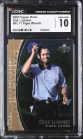 Tiger Woods 2001 Upper Deck Stat Leaders #SL11 (CGC 10) at PristineAuction.com