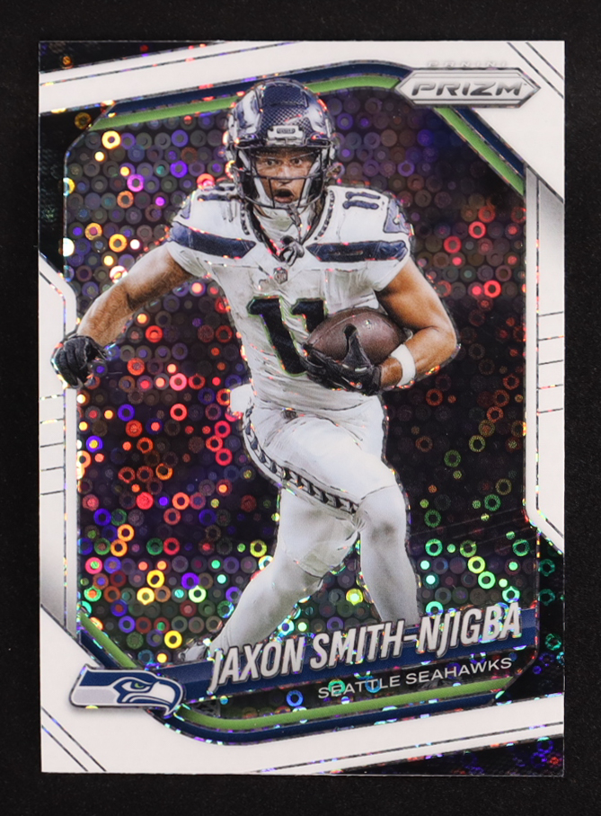 Jaxon Smith-Njigba 2025 Panini Prizm Prizms White Disco #254 at PristineAuction.com Jaxon Smith-Njigba 2025 Panini Prizm Prizms White Disco #254 at PristineAuction.com