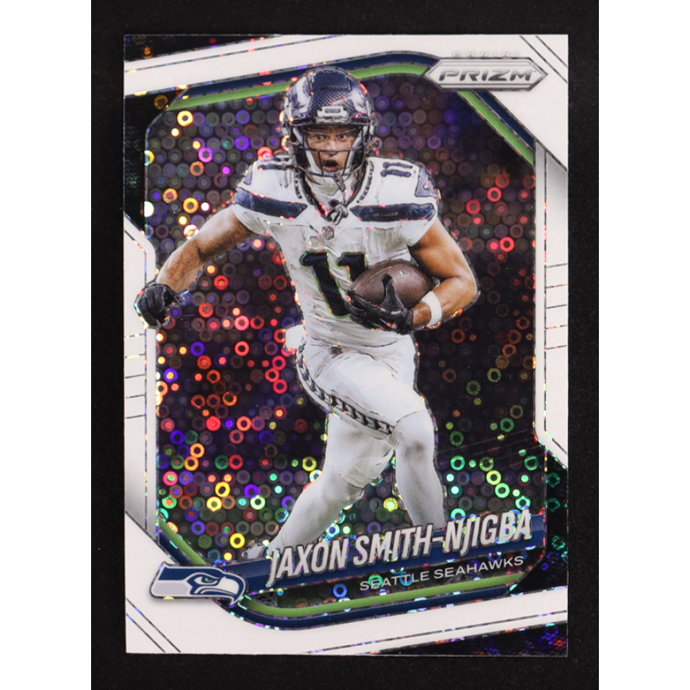 Jaxon Smith-Njigba 2025 Panini Prizm Prizms White Disco #254 at PristineAuction.com
