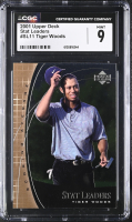 Tiger Woods 2001 Upper Deck Stat Leaders #SL11 (CGC 9) at PristineAuction.com