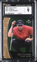 Tiger Woods 2001 Upper Deck Stat Leaders #SL7 (CGC 9) at PristineAuction.com