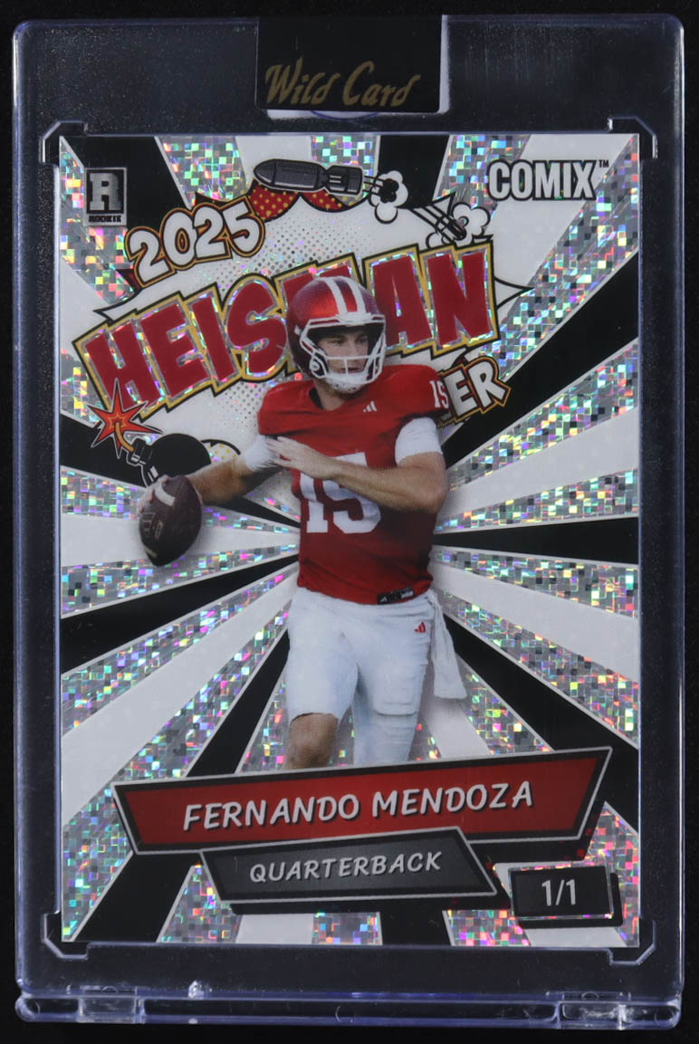 Fernando Mendoza 2025 Wild Card Comix Heisman #FM09 #1/1 RC at PristineAuction.com Fernando Mendoza 2025 Wild Card Comix Heisman #FM09 #1/1 RC at PristineAuction.com