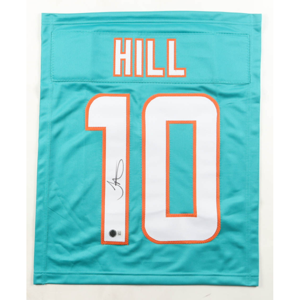 Tyreek Hill Signed #10 Jersey Swatch (Beckett) at PristineAuction.com
