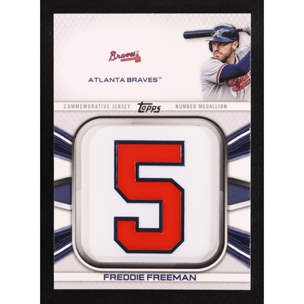 Freddie Freeman 2022 Topps Commemorative Player Jersey Number Medallions #JNMFF at PristineAuction.com