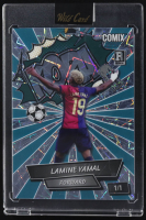 Lamine Yamal 2024 Wild Card Comix Platinum Kopa Teal Laser #LY012 #1/1 RC at PristineAuction.com