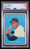 Willie Mays 1961 Topps #482 MVP (PSA 5) at PristineAuction.com