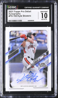 Kyle Stowers 2021 Topps Pro Debut Autographs #PD100 RC (CGC 10 | Autograph Grade CGC 9) at PristineAuction.com