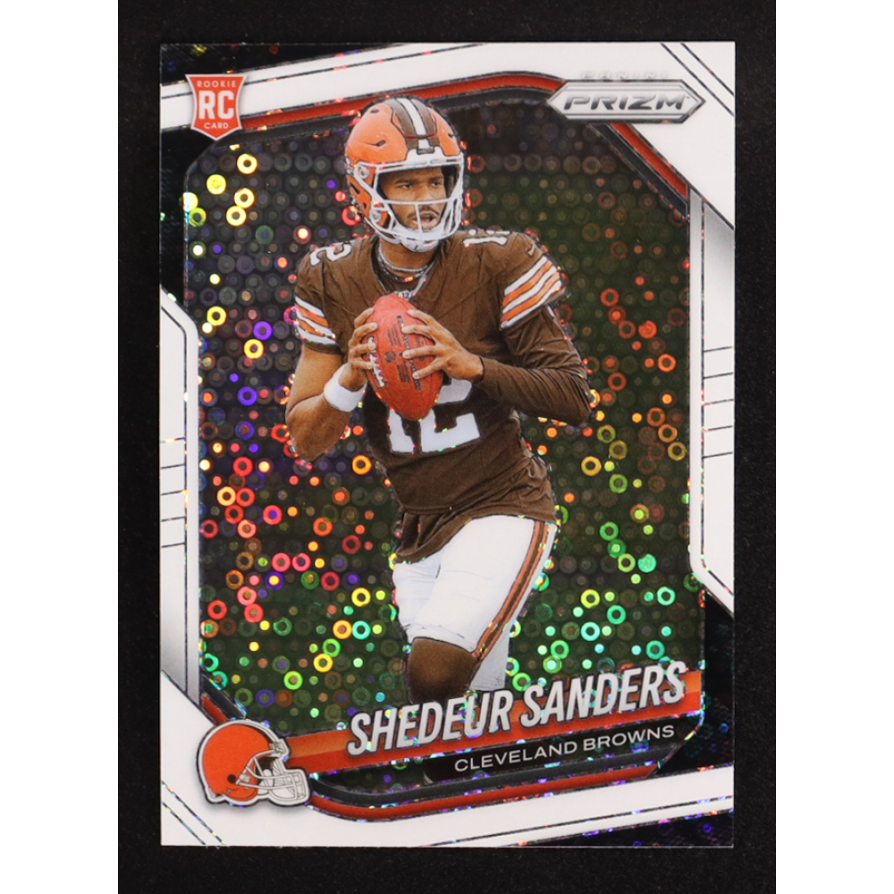 Shedeur Sanders 2025 Panini Prizm Prizms White Disco #302 RC at PristineAuction.com