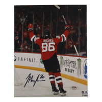 Jack Hughes Signed Devils 8x10 Photo (PSA) at PristineAuction.com