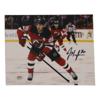 Jack Hughes Signed Devils 8x10 Photo (PSA) at PristineAuction.com