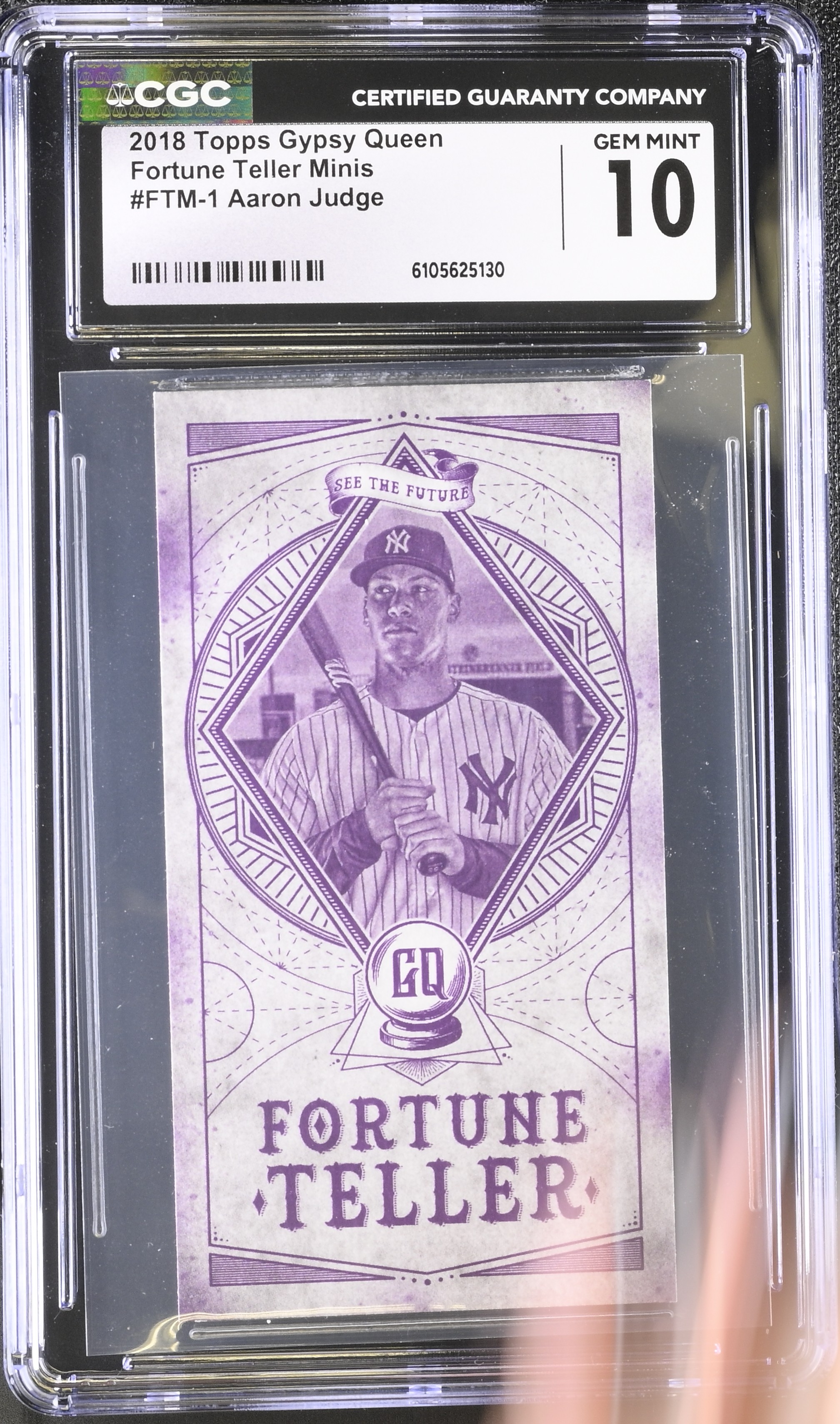 Aaron Judge 2018 Topps Gypsy Queen Fortune Teller Mini #FTM1 (CGC 10) at PristineAuction.com Aaron Judge 2018 Topps Gypsy Queen Fortune Teller Mini #FTM1 (CGC 10) at PristineAuction.com