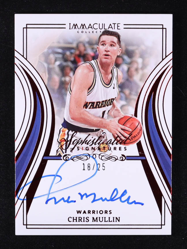 Chris Mullin 2022-23 Immaculate Collection Sophisticated Signatures Red #2 #18/25 at PristineAuction.com Chris Mullin 2022-23 Immaculate Collection Sophisticated Signatures Red #2 #18/25 at PristineAuction.com