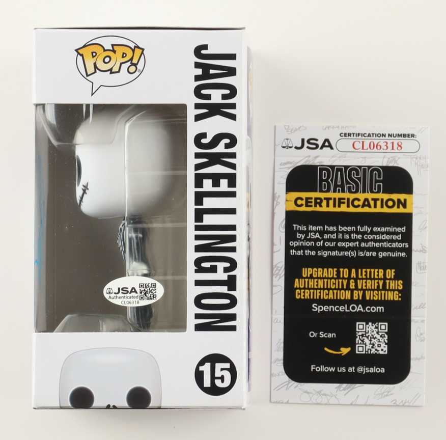 Danny Elfman Signed "Disney" #15 Jack Skellington Funko Pop! Vinyl Figure (JSA) at PristineAuction.com Danny Elfman Signed "Disney" #15 Jack Skellington Funko Pop! Vinyl Figure (JSA) at PristineAuction.com