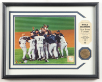 World Champion Yankees Highland Mint Framed LE Photo and Bronze Medallion Display at PristineAuction.com