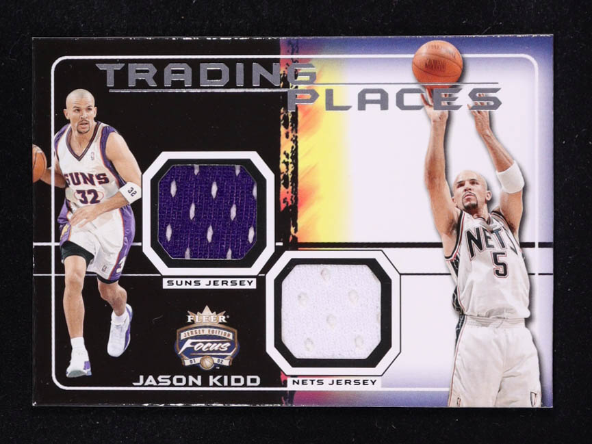 Jason Kidd 2001-02 Fleer Focus Trading Places Jerseys #4 at PristineAuction.com Jason Kidd 2001-02 Fleer Focus Trading Places Jerseys #4 at PristineAuction.com