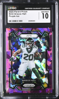Breece Hall 2023 Panini Prizm Prizms Purple Ice #232 #210/225 (CGC 10) at PristineAuction.com