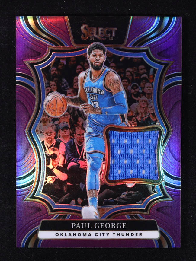 Paul George 2024-25 Select Throwback Memorabilia Purple Prizms #10 #68/99 at PristineAuction.com Paul George 2024-25 Select Throwback Memorabilia Purple Prizms #10 #68/99 at PristineAuction.com