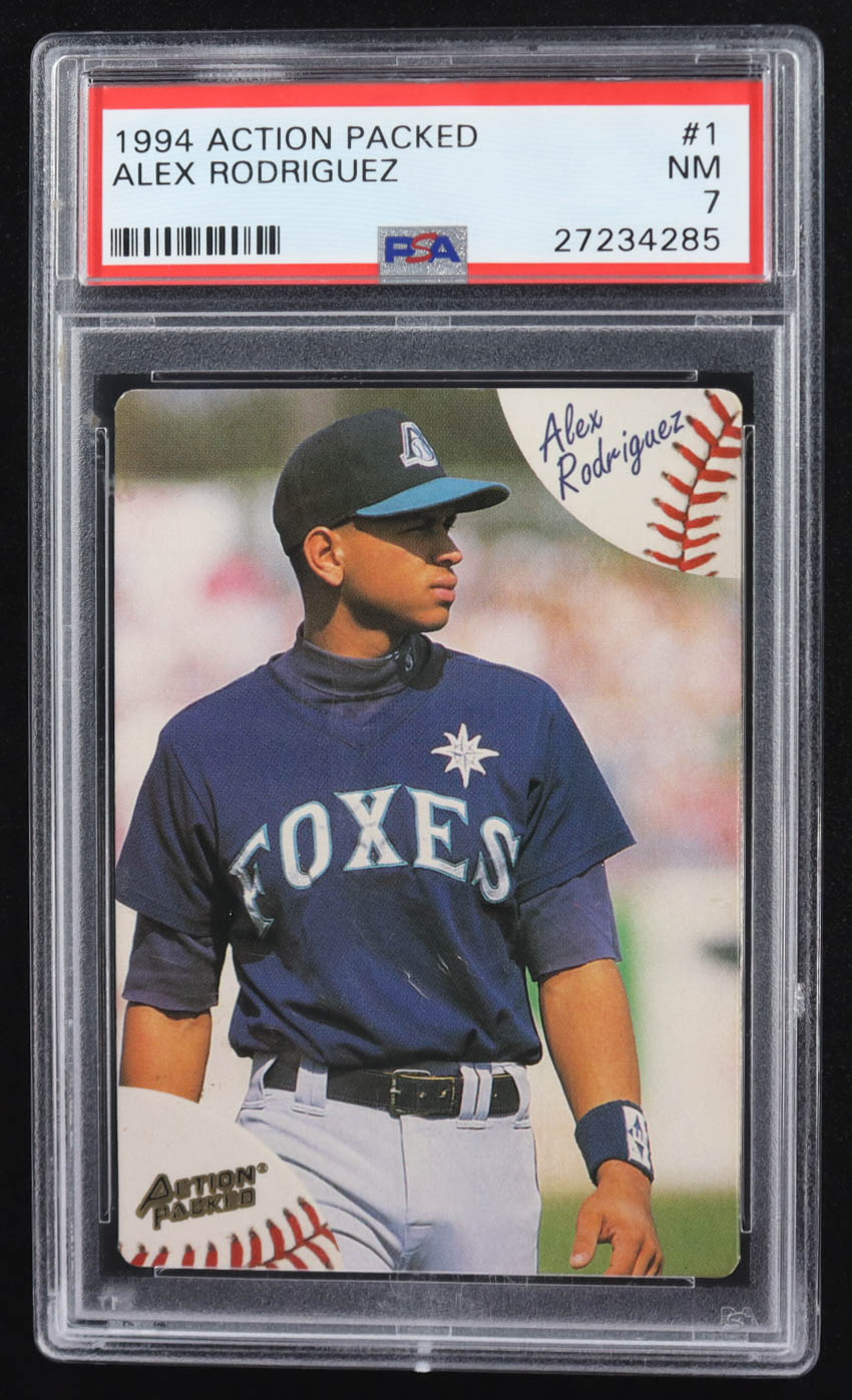 Alex Rodriguez 1994 Action Packed #1 RC (PSA 7) at PristineAuction.com Alex Rodriguez 1994 Action Packed #1 RC (PSA 7) at PristineAuction.com