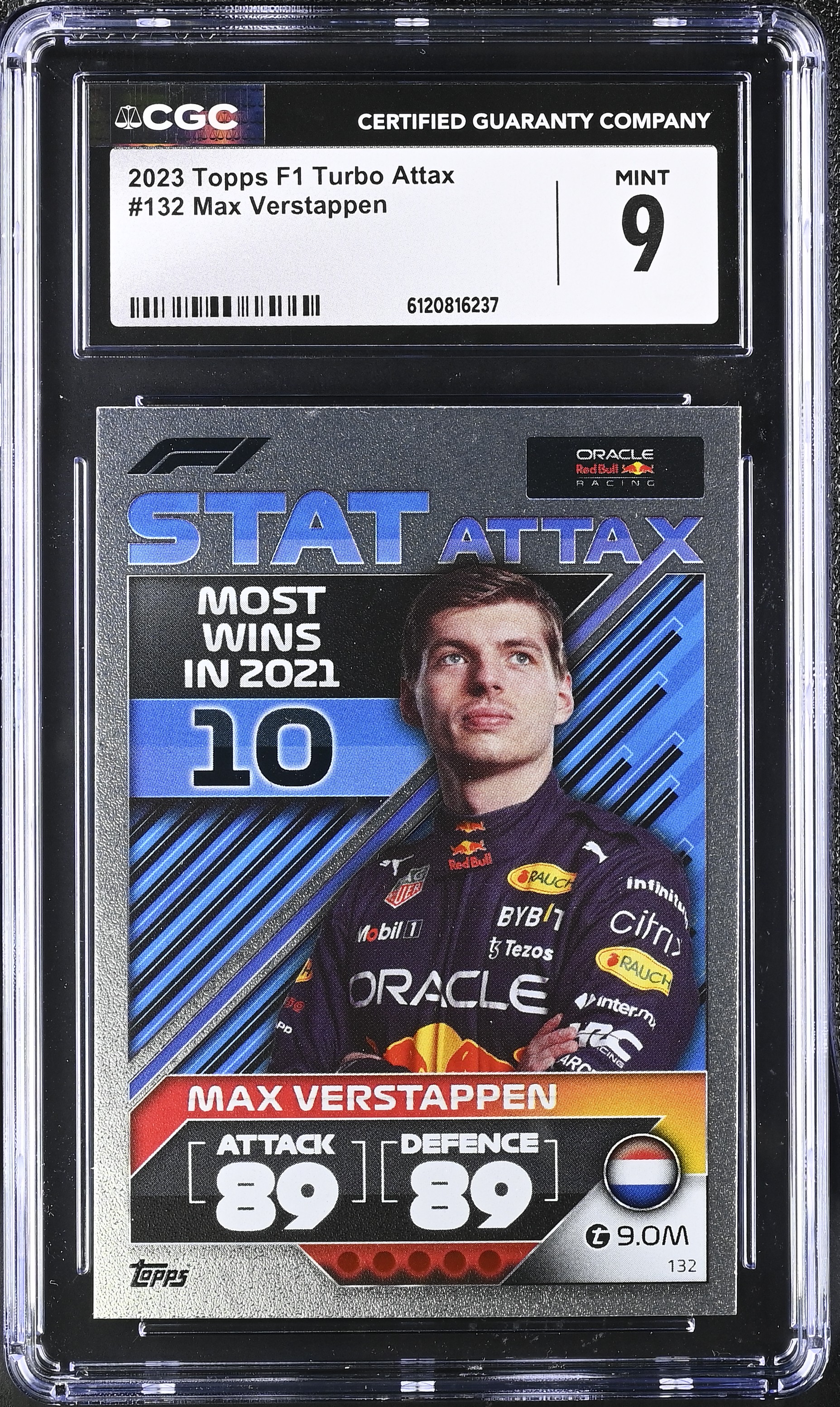 Max Verstappen 2023 Topps Formula 1 Turbo Attax F1 Live Action '22 #132 (CGC 9) at PristineAuction.com Max Verstappen 2023 Topps Formula 1 Turbo Attax F1 Live Action '22 #132 (CGC 9) at PristineAuction.com