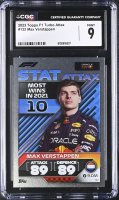 Max Verstappen 2023 Topps Formula 1 Turbo Attax F1 Live Action '22 #132 (CGC 9) at PristineAuction.com
