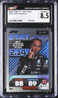 Lewis Hamilton 2022 Topps Formula 1 Turbo Attax Stat Attax #133 (CGC 8.5) at PristineAuction.com