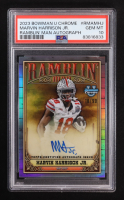 Marvin Harrison Jr. 2023 Bowman Chrome University Ramblin Man Autographs #RMAMHJ #78/99 (PSA 10) at PristineAuction.com
