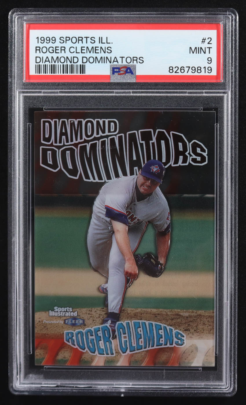 Roger Clemens 1999 Sports Illustrated Diamond Dominators #2 (PSA 9) at PristineAuction.com Roger Clemens 1999 Sports Illustrated Diamond Dominators #2 (PSA 9) at PristineAuction.com