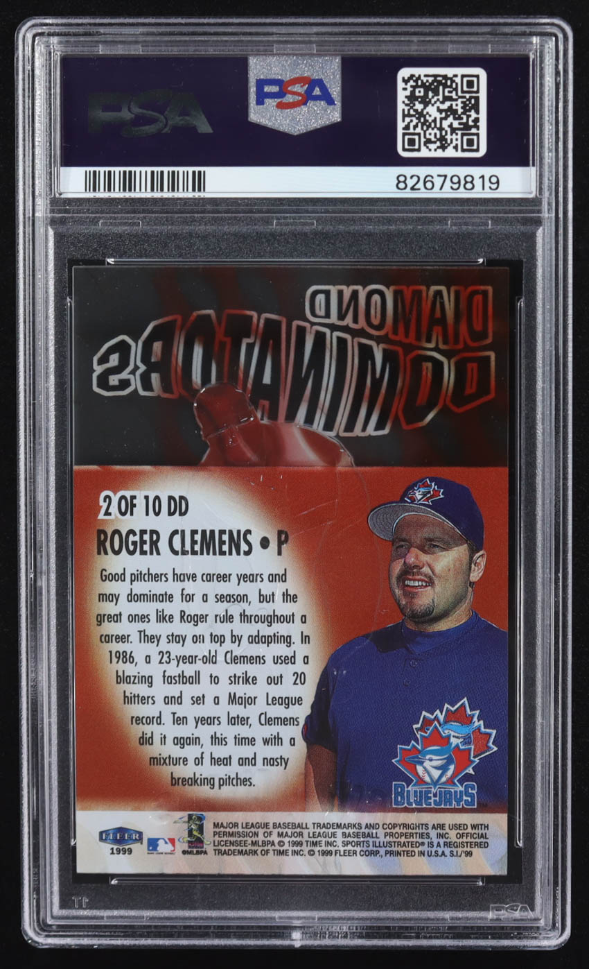 Roger Clemens 1999 Sports Illustrated Diamond Dominators #2 (PSA 9) at PristineAuction.com Roger Clemens 1999 Sports Illustrated Diamond Dominators #2 (PSA 9) at PristineAuction.com