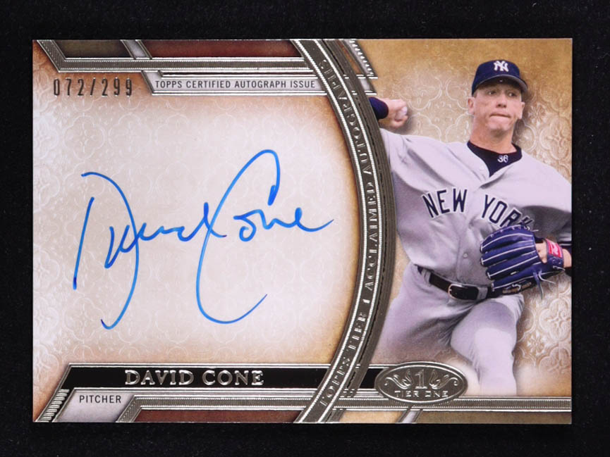 David Cone 2015 Topps Tier One Acclaimed Autographs #AADC #072/299 at PristineAuction.com David Cone 2015 Topps Tier One Acclaimed Autographs #AADC #072/299 at PristineAuction.com