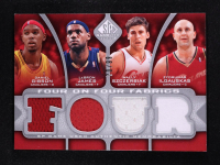 2009-10 SP Game Used 4 on 4 Fabrics #FFCLEDET #70/99 Rodney Stuckey / Arron Afflalo / Kwame Brown / Richard Hamilton / LeBron James / Wally Szczerbiak / Zydrunas Ilgauskas / Daniel Gibson at PristineAuction.com