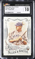 Babe Ruth 2016 Topps Allen and Ginter Baseball Legends #BL3 (CGC 10) at PristineAuction.com