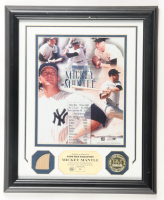 Mickey Mantle LE Yankees Custom Framed Game-Used Bat Piece Display (Highland Mint) at PristineAuction.com