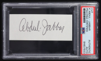 Kareem Abdul-Jabbar Signed Cut (PSA) at PristineAuction.com