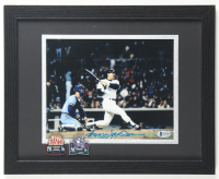 Reggie Jackson Signed Yankees Custom Framed Photo Display with (2) World Series Pins (Beckett) at PristineAuction.com