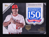 Mike Trout 2019 Topps 150th Anniversary Manufactured Patches 150th Anniversary #AMPMT #007/150 at PristineAuction.com