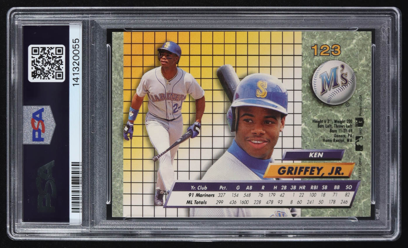 Ken Griffey Jr. 1992 Ultra #123 (PSA 9) at PristineAuction.com Ken Griffey Jr. 1992 Ultra #123 (PSA 9) at PristineAuction.com
