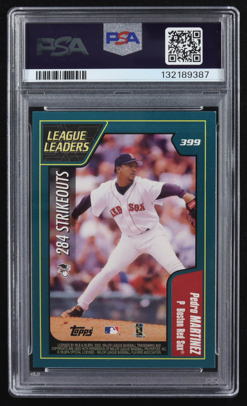 Randy Johnson / Pedro Martineza 2001 Topps #399 LL (PSA 9) at PristineAuction.com Randy Johnson / Pedro Martineza 2001 Topps #399 LL (PSA 9) at PristineAuction.com