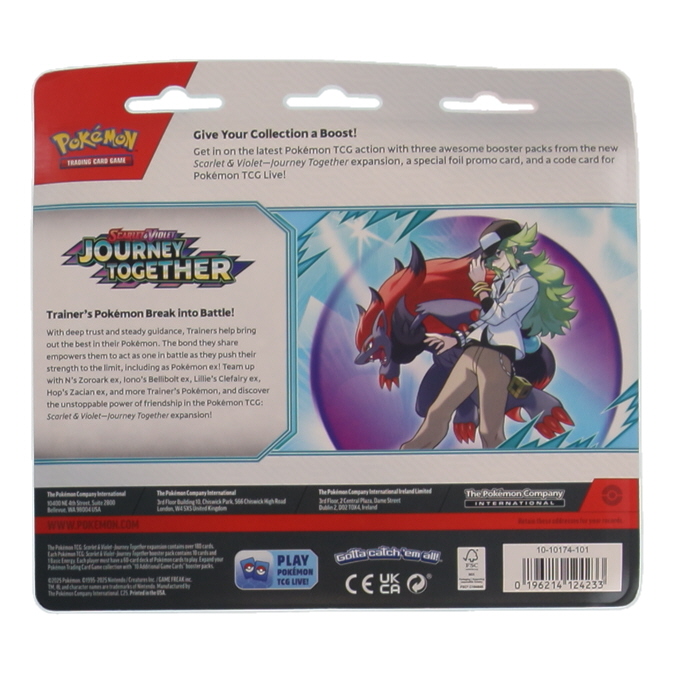 Pokemon Scarlet & Violet Journey Together 3-Pack Blister at PristineAuction.com Pokemon Scarlet & Violet Journey Together 3-Pack Blister at PristineAuction.com