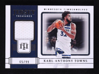 Karl-Anthony Towns 2022-23 Panini National Treasures Jersey Treasures #75 #65/99 at PristineAuction.com