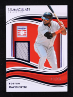 David Ortiz 2023 Immaculate Collection Hall of Fame Materials Blue #9 #07/15 at PristineAuction.com