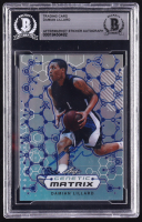 Damian Lillard Signed Sticker On 2013 Leaf Rookie Retro Genetic Matrix #GMDL1 (BGS) at PristineAuction.com
