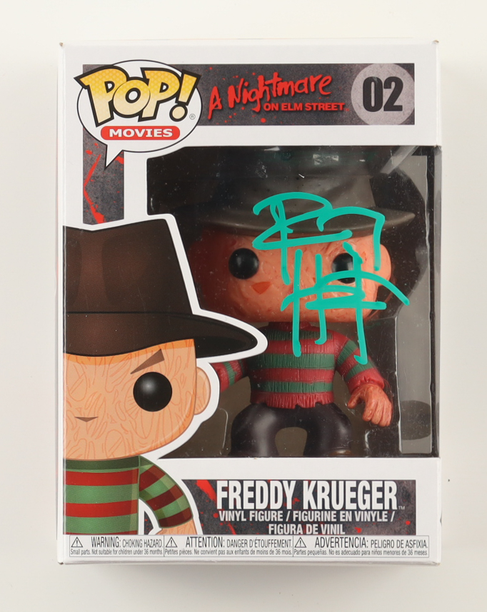 Robert Englund Signed "A Nightmare on Elm Street" #02 Freddy Krueger Funko Pop! Vinyl Figure (ACOA) at PristineAuction.com Robert Englund Signed "A Nightmare on Elm Street" #02 Freddy Krueger Funko Pop! Vinyl Figure (ACOA) at PristineAuction.com