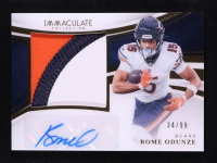 Rome Odunze 2025 Immaculate Collection Premium Patch Autographs #19 #34/99 at PristineAuction.com