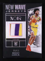Bronny James Jr. 2024-25 Panini Noir New Wave Jerseys #27 #72/99 RC at PristineAuction.com