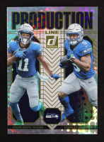 Jaxon Smith-Njigba / Kenneth Walker III 2025 Donruss Production Line #14 at PristineAuction.com