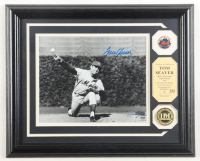 Tom Seaver Signed LE Mets Custom Framed Photo Display With 24Kt Gold Overlay Medallion (Steiner) at PristineAuction.com
