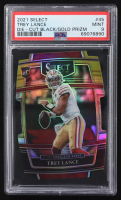 Trey Lance 2021 Select Prizm Black and Gold Die Cut #45 RC (PSA 9) at PristineAuction.com