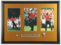 "Tiger Woods Wins The Masters" Custom Framed Photo Display with Vintage Divot Tool & Masters Ball Marker at PristineAuction.com